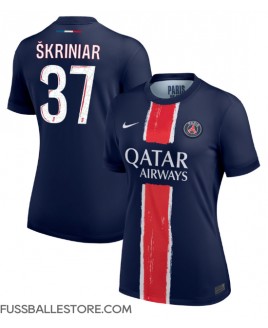 Günstige Paris Saint-Germain Milan Skriniar #37 Heimtrikot Damen 2024-25 Kurzarm